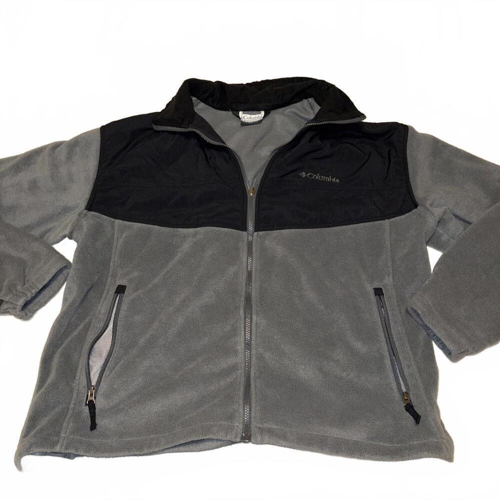 Columbia Sweater Jacket Fleece Mens XL Interchange Jacket with Zipper Pockets